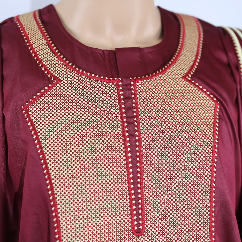 Premium African Men's Agbada Boubou Set - Traditional Nigerian Wedding Attire with Handmade Embroidery - Elegant Caftan Outfit for Special Occasions, Cultural Events & Formal Gatherings