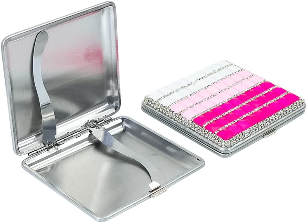Elegant Synthetic Leather Cigarette Case for Women - Classic Design, Holds 16 Cigarettes - Perfect for Home, Travel & Night Out Accessories