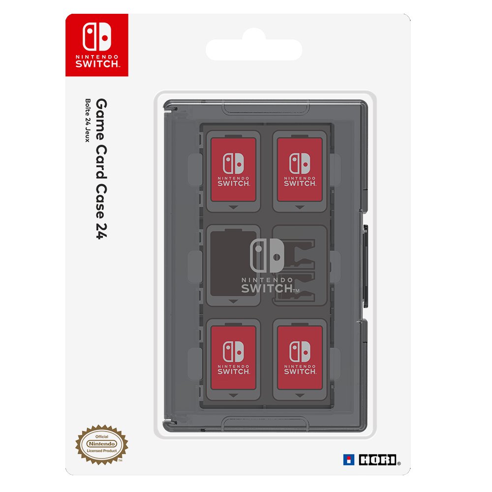 HORI Cargo Pouch Compatible with Nintendo Switch OLED & Split Pad Pro - 24 Game Card Storage Case | Travel & Gaming Accessory Organizer for Nintendo Switch