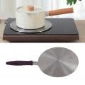 Premium Stainless Steel Heat Diffuser Plate - Induction Adapter for Gas & Electric Stoves - Compatible with Glass Cooktops (24cm) - Even Heat Distribution for Perfect Cooking, Baking & Simmering