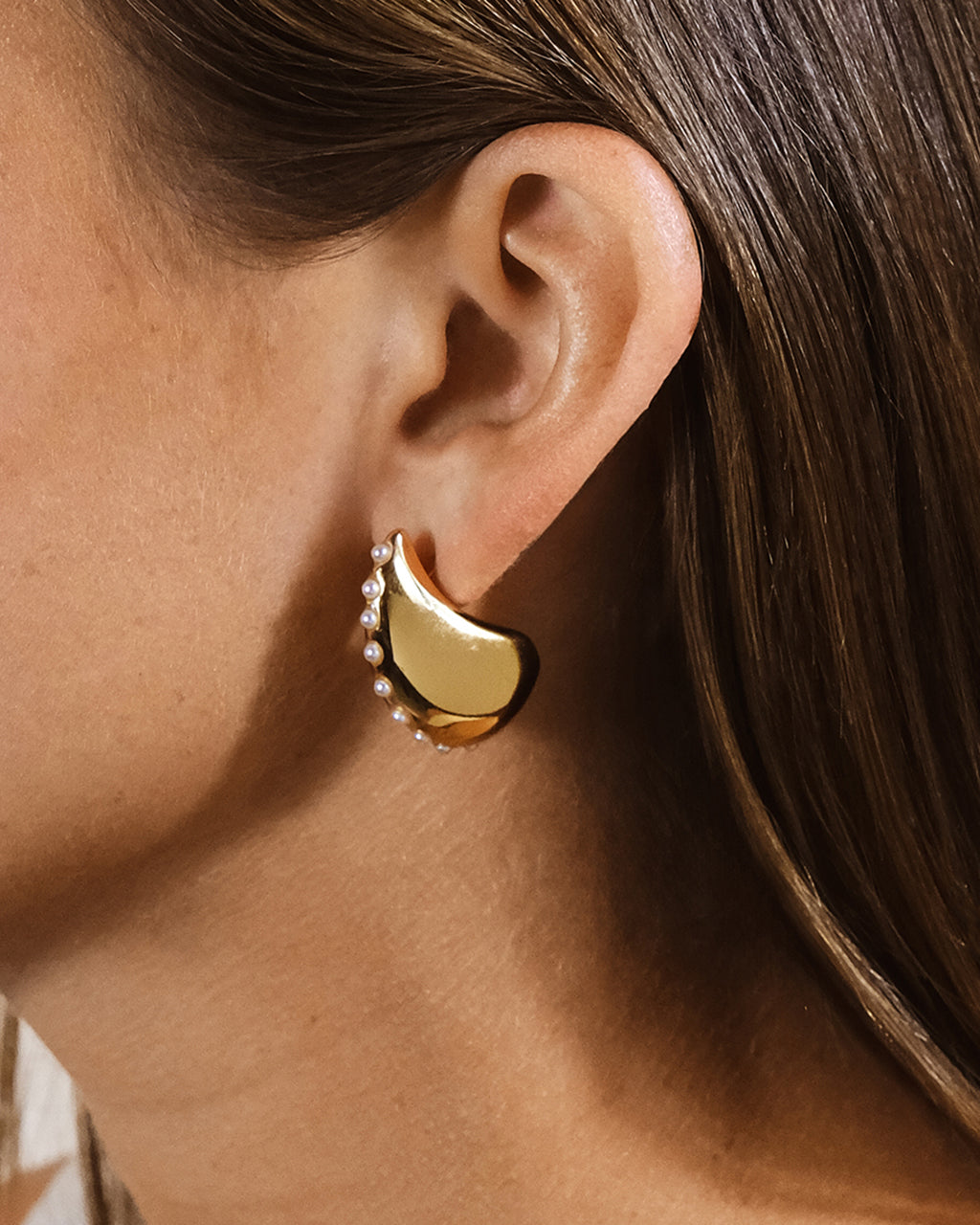 Raze Pearl Studded Drop Earrings for Women - Elegant Dangle Earrings for Party, Wedding & Evening Wear
