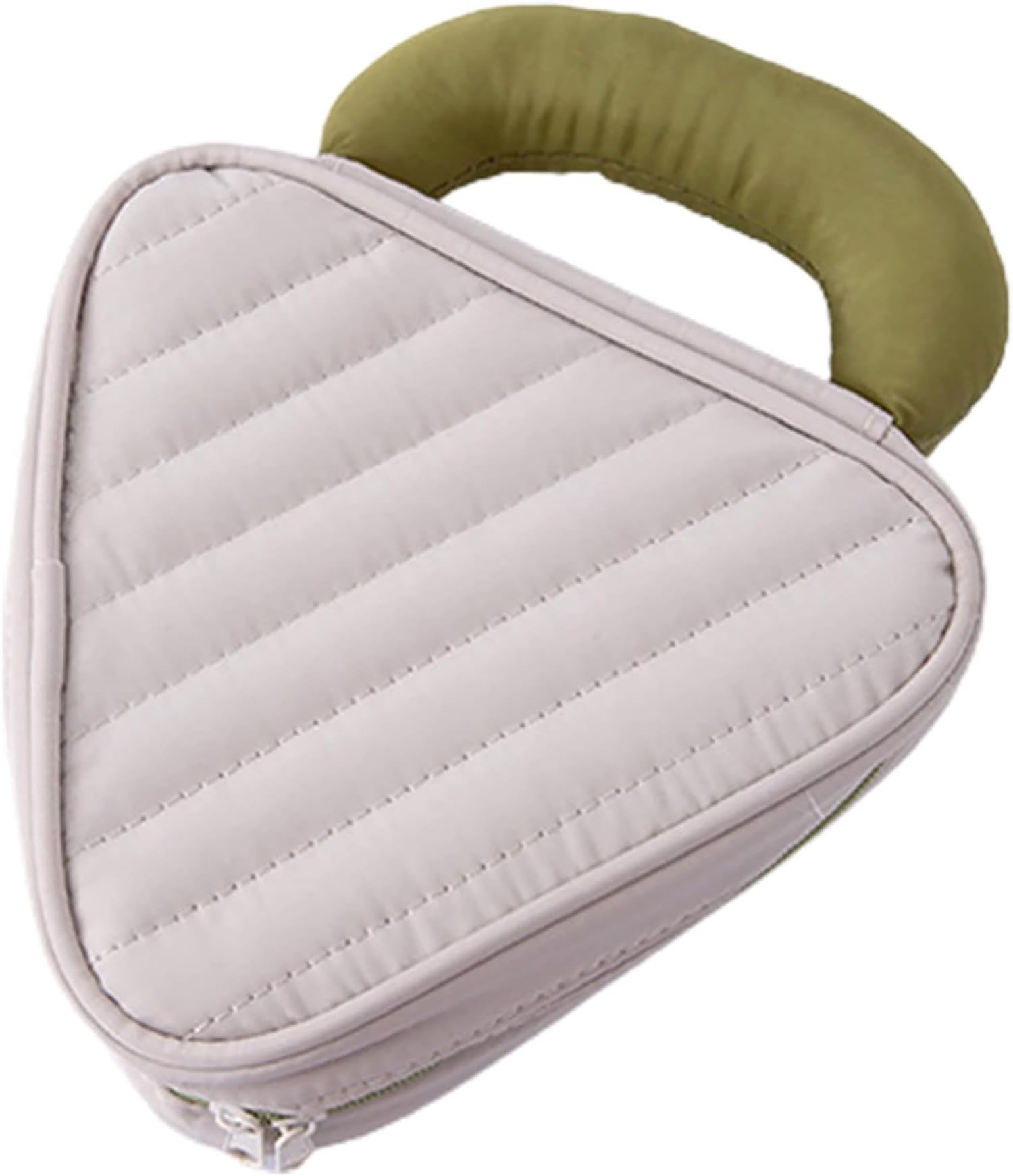 House of Quirk Travel Makeup Organizer - Portable Cosmetic & Toiletry Bag with Handle, Macaron Grey - Perfect for Vacation, Gym & Daily Organization