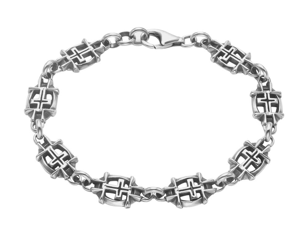 Sterling Silver Cross Link Bracelet for Women - Elegant & Durable Jewelry Gift for Christmas, Birthday, Anniversary | Perfect for Daily Wear, Parties & Special Occasions
