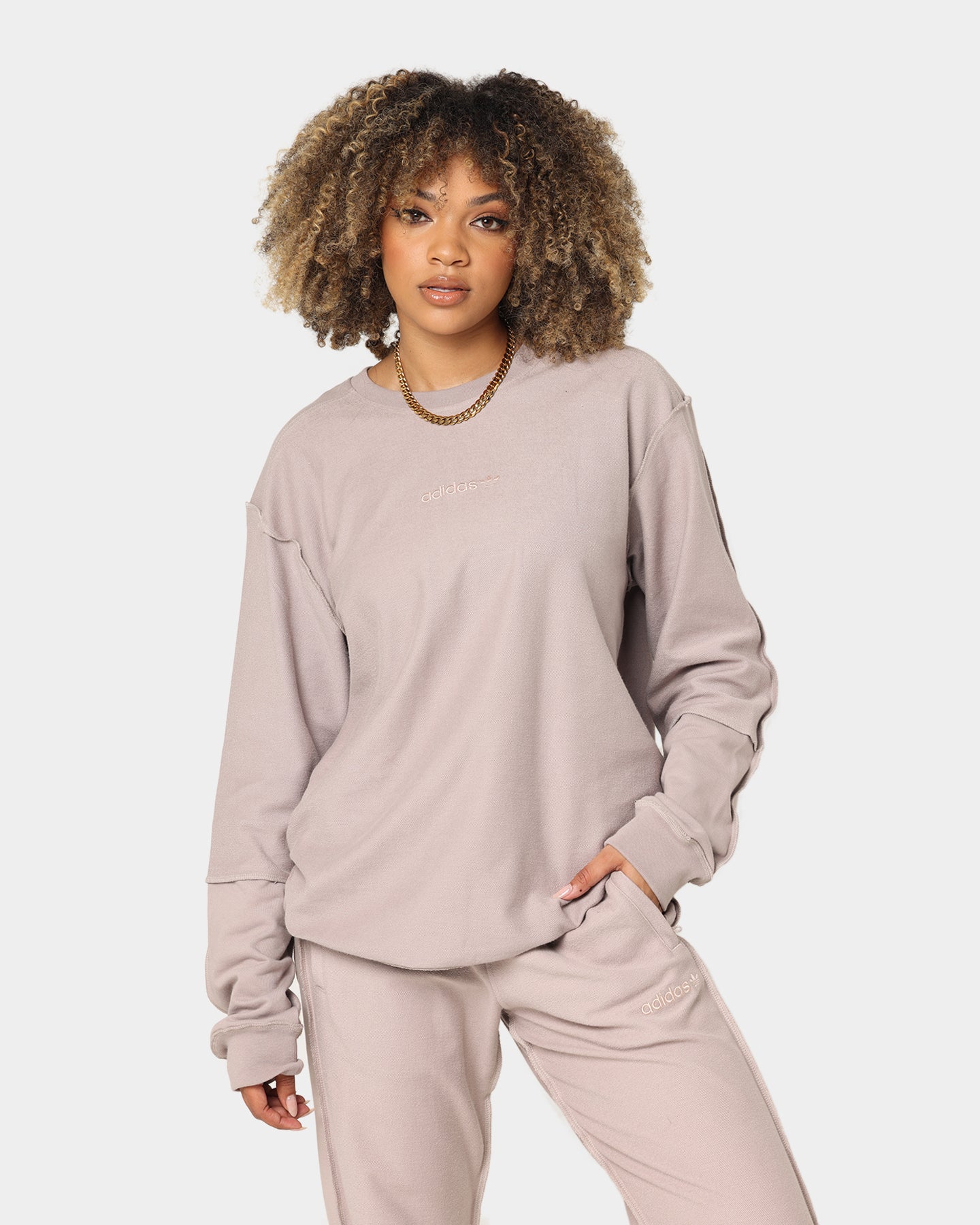 Adidas Loopback Crewneck Sweatshirt for Men & Women - Vapor Grey | Comfortable & Stylish Pullover for Casual Wear, Gym, and Outdoor Activities