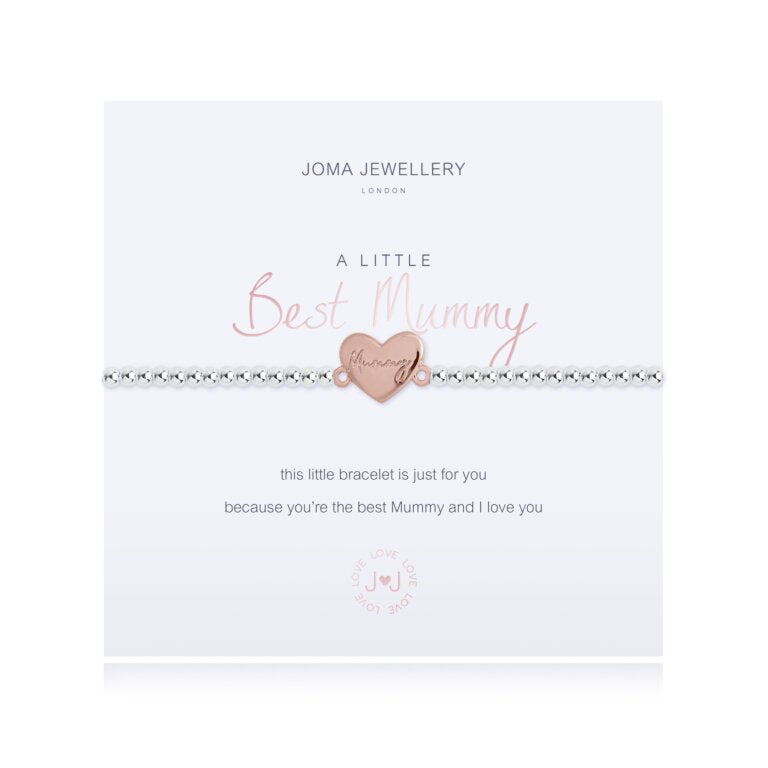 Joma Jewellery Bracelet - Best 'A Little Mummy' Charm Bracelet for Women | Perfect Mother's Day Gift & Everyday Wear