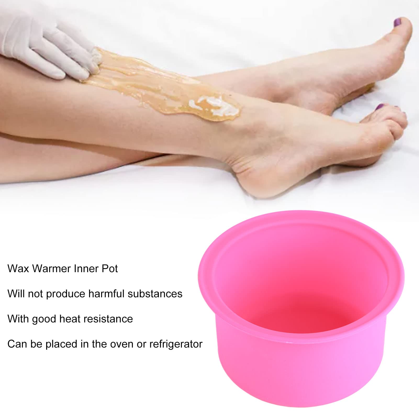 Silicone Wax Warmer Replacement Pot - Non-Stick, Heat Resistant & Easy Clean Wax Melting Bowl for Hair Removal & Beauty Waxing - Perfect for Home Spa, Salon & Professional Use