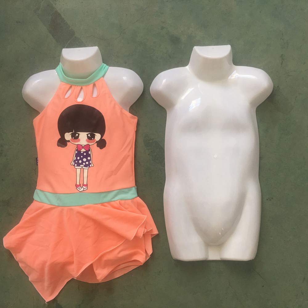 BEIFU FORM Mannequin - Plastic Half Round Torso Hanging Display Form (10 Pack) for Clothing Store, Boutique, and Retail Window Display