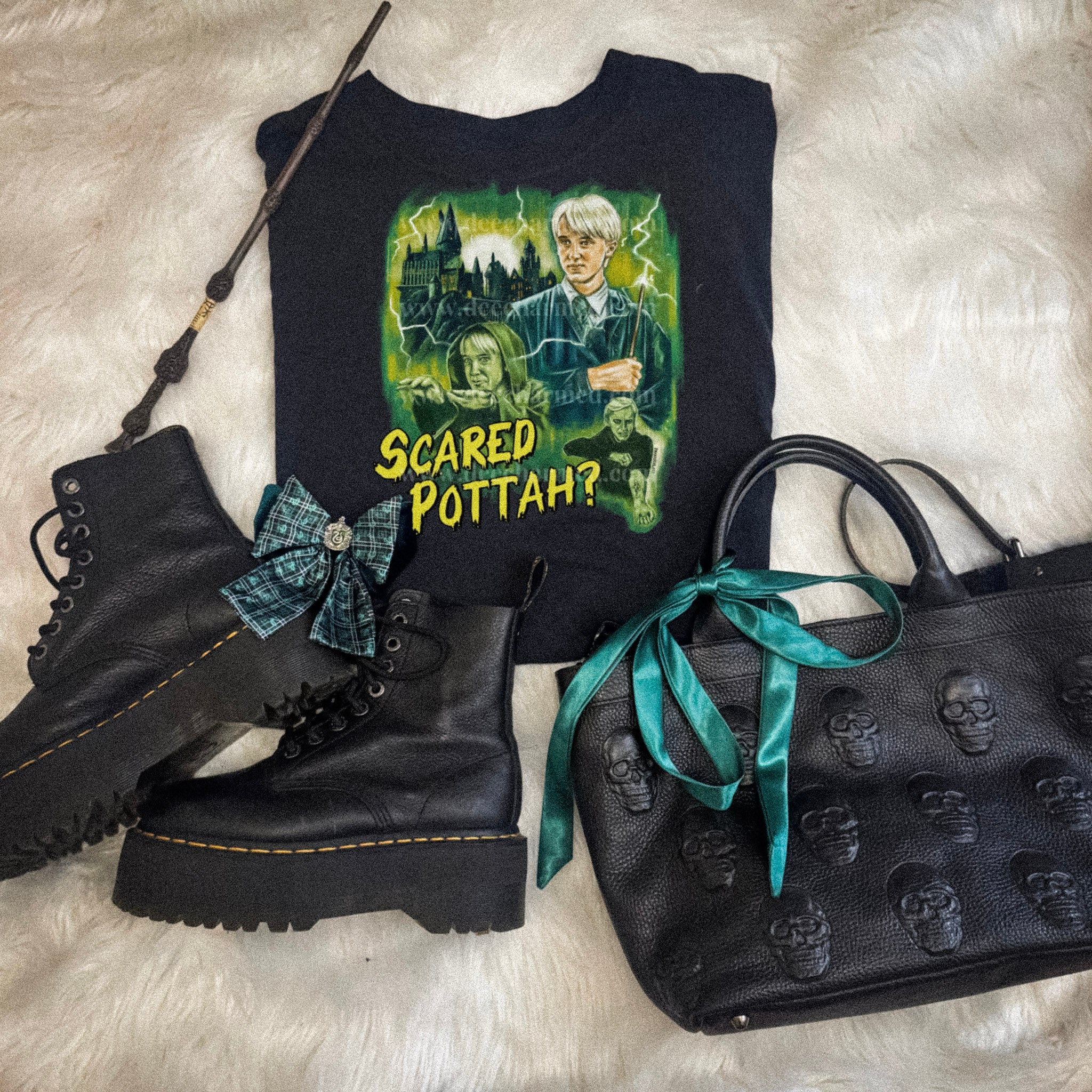 Scared Pottah? Funny Harry Potter Inspired T-Shirt - Perfect for Cosplay, Halloween & Potterhead Fans