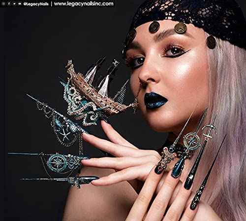 Legacy Nails 300PCS Aluminum Nail Sculpting Forms - Professional Nail Extension Tips for Acrylic & UV Gel Nails - Precise Number Line for Exact Lengthening - Extra Large Size - Perfect for Salon, DIY Manicures & Nail Art