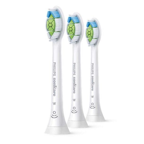 HX6063/67 W2 Optimal White Toothbrush Heads - Soft Bristles for Sensitive Teeth & Gum Care - Perfect for Philips Sonicare Electric Toothbrush - Fresh Breath & Plaque Removal for Daily Oral Hygiene