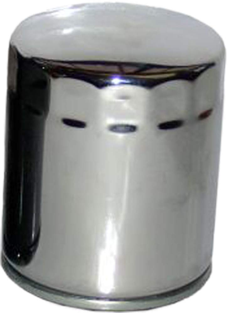 HIFLO HF170C Chrome Oil Filter Compatible with 1996 Harley-Davidson FXSTS Softail Springer - High Performance Motorcycle Oil Replacement for Smooth Engine Protection - Perfect for Cruising, Road Trips & Maintenance