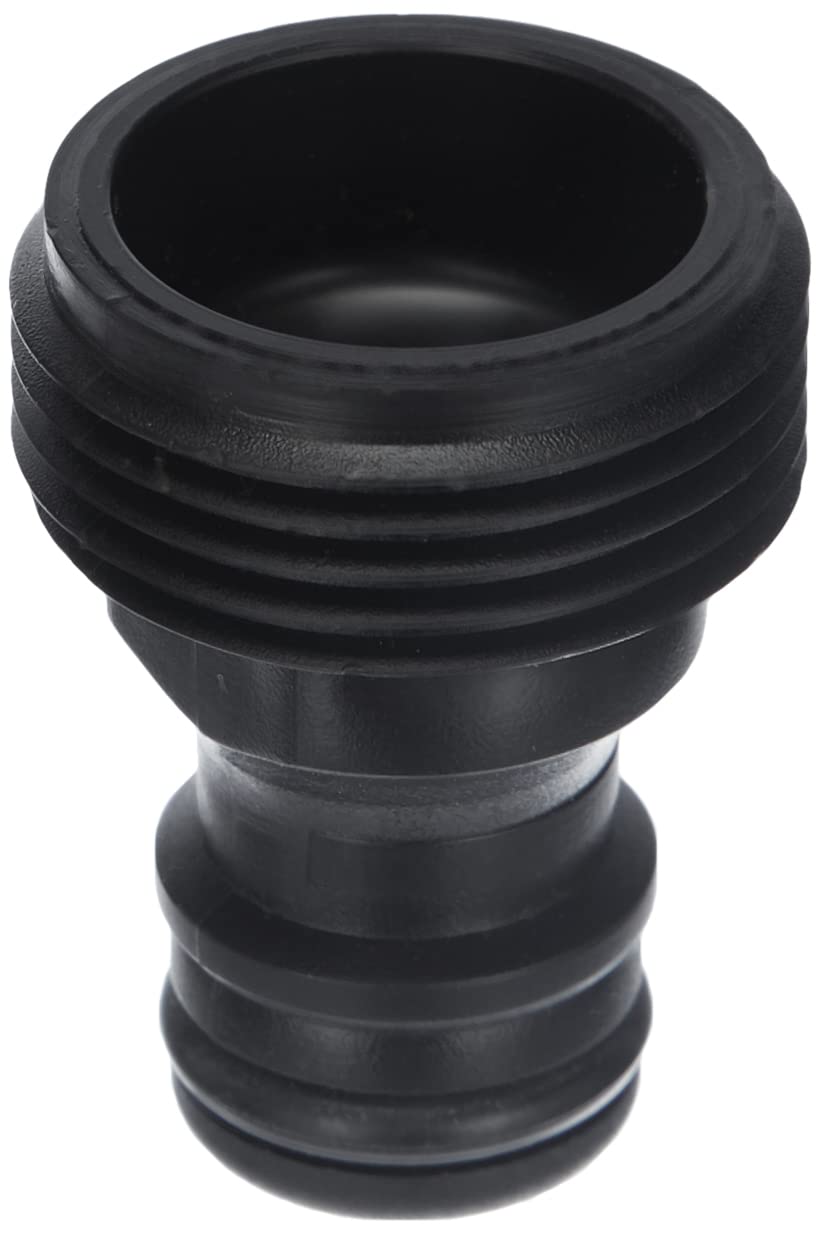 Gardena 92126 Adapter for Garden Hose Accessories - 20/27 Internal Thread - Black - Perfect for Connecting Sprinklers, Nozzles & Irrigation Systems