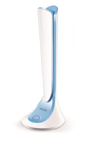ADATA Tulip LED Desk Lamp - Adjustable Brightness, White & Blue Light, UK 3-Pin Plug (AL-DKDD300-8W55WB) - Perfect for Home Office, Study, Reading & Bedside Lighting