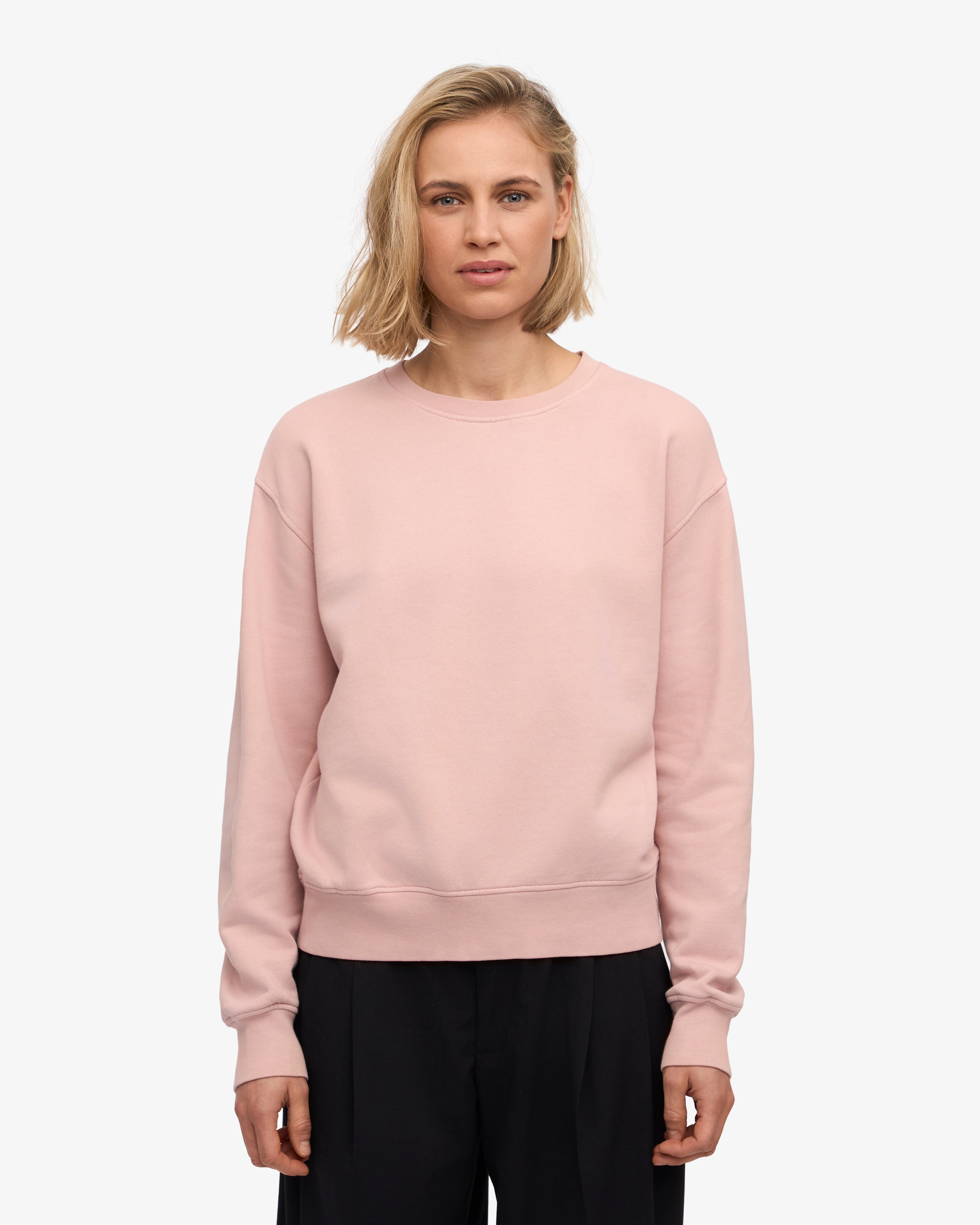 Organic Cotton Women's Classic Crew Neck T-Shirt - Faded Pink | Soft & Comfortable Casual Wear for Everyday Outfits & Layering