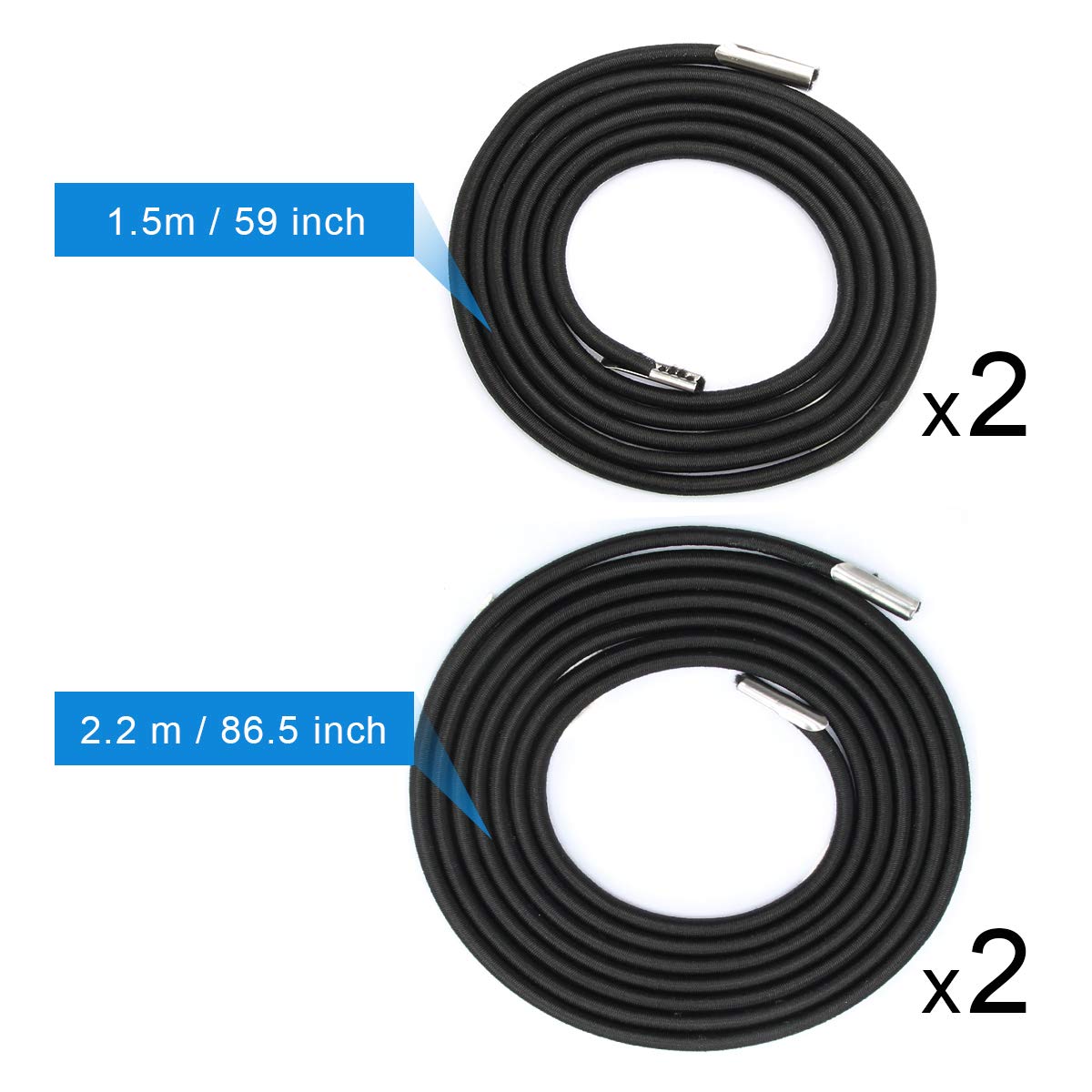 **Universal Replacement Cord for Zero Gravity Chair – 4 Pack Elastic Bungee Cords Repair Kit – Durable Black Straps for Recliners, Patio Chairs & Outdoor Furniture – Perfect for DIY Fixes & Home Maintenance**