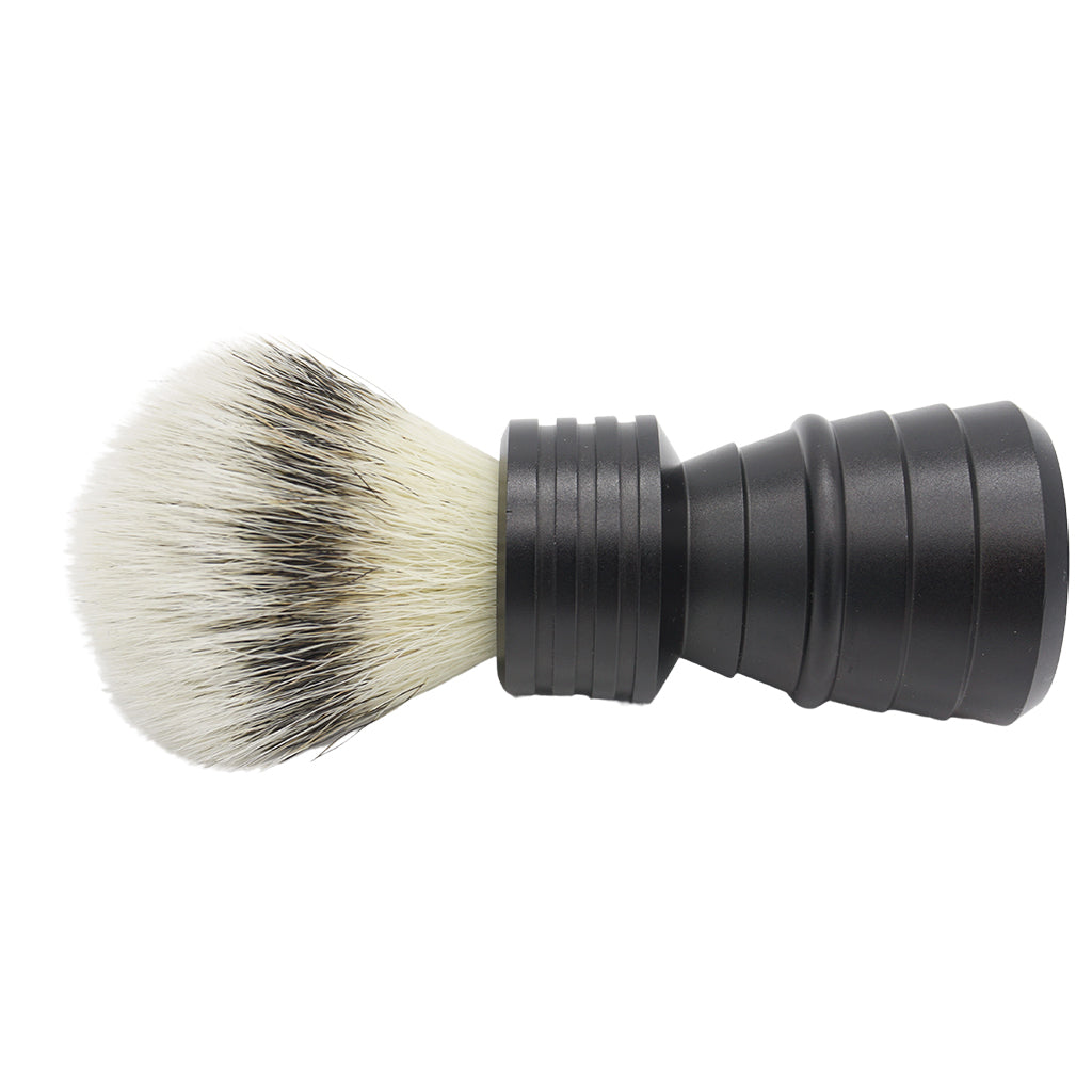 23mm Mühle STF Large Shaving Brush with AP Shave Co. Alumihandle - Premium Black Matte Finish for Wet Shaving | Perfect for Barbershop & Home Grooming Routine
