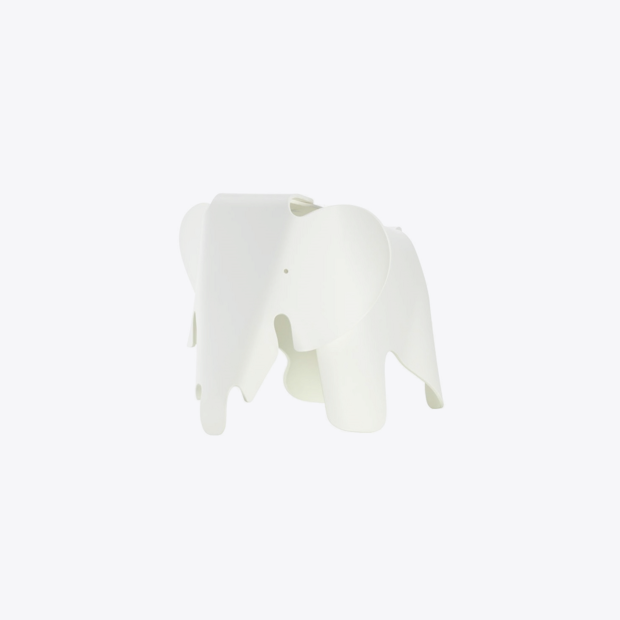 Stylish White Elephant Chair - Modern Home Decor Accent for Living Room, Nursery, or Kids' Play Area
