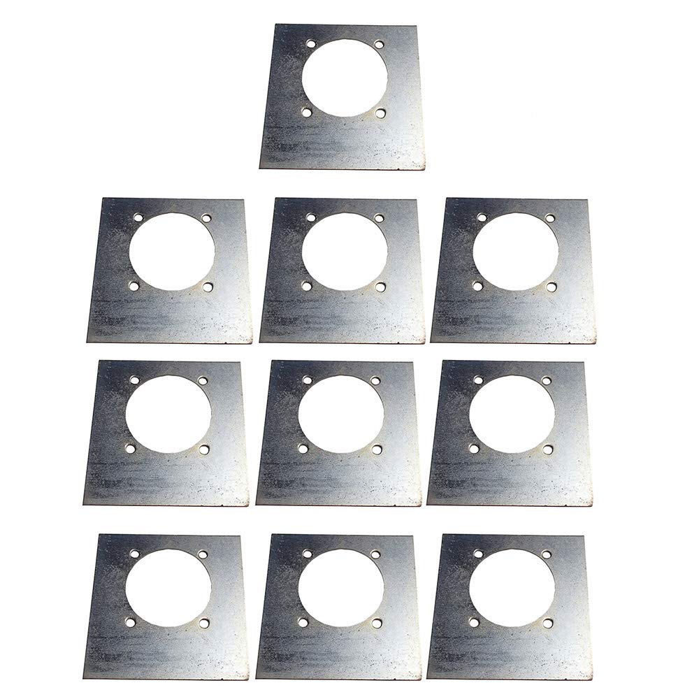 Heavy Duty Trailer D Ring Mounting Plates - Set of 10 Backing Plates 949870 for Secure Cargo Transport & Towing Applications