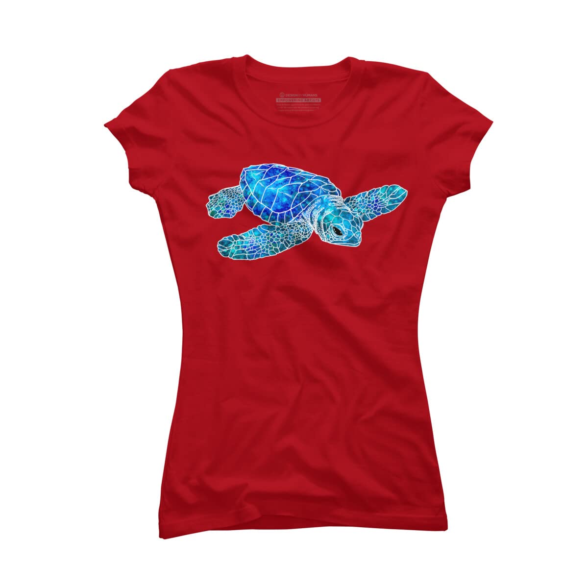 Maryedenoa Watercolor Sea Turtle Graphic T-Shirt for Women - Soft Cotton Casual Tee for Beach Vacation, Summer Outfits & Gifts
