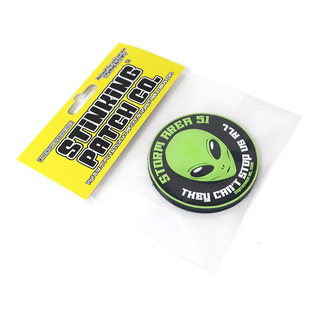 Storm Area 51 Commemorative PVC Tactical Hook and Loop Patch - Military Style Morale Patch for Vests, Backpacks & Cosplay - Perfect for Airsoft, Military Enthusiasts & Collectors
