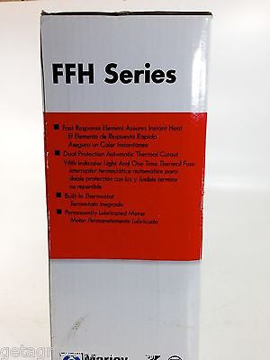 Farenheat FFH Series Small Fan Forced Wall Heater - 1500W Electric Space Heater for Home, Office & Bathroom - Quiet Heating with Adjustable Thermostat - Perfect for Bedrooms, Basements & Garages