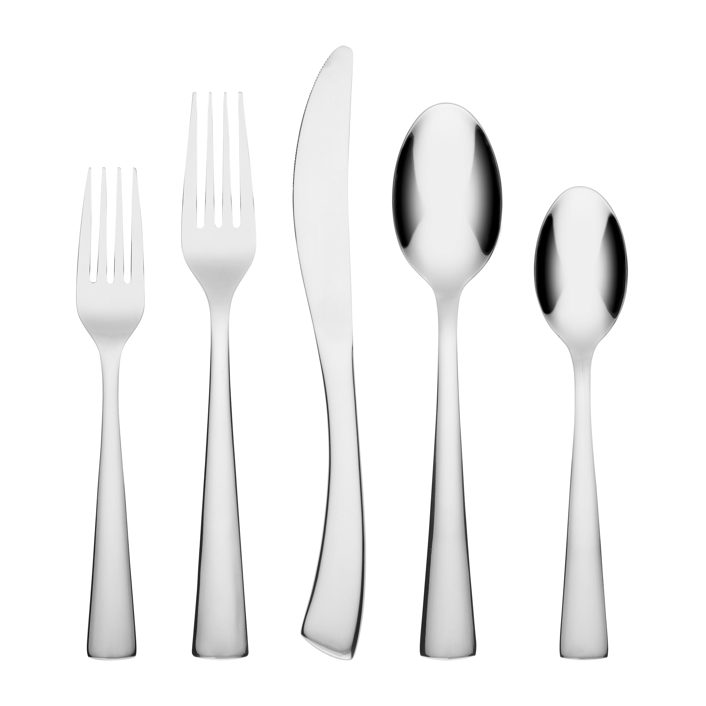 Aladin Mirror 20-Piece Stainless Steel Flatware Set - Elegant Silverware for Dining, Kitchen & Entertaining - Perfect for Dinner Parties, Weddings & Home Use