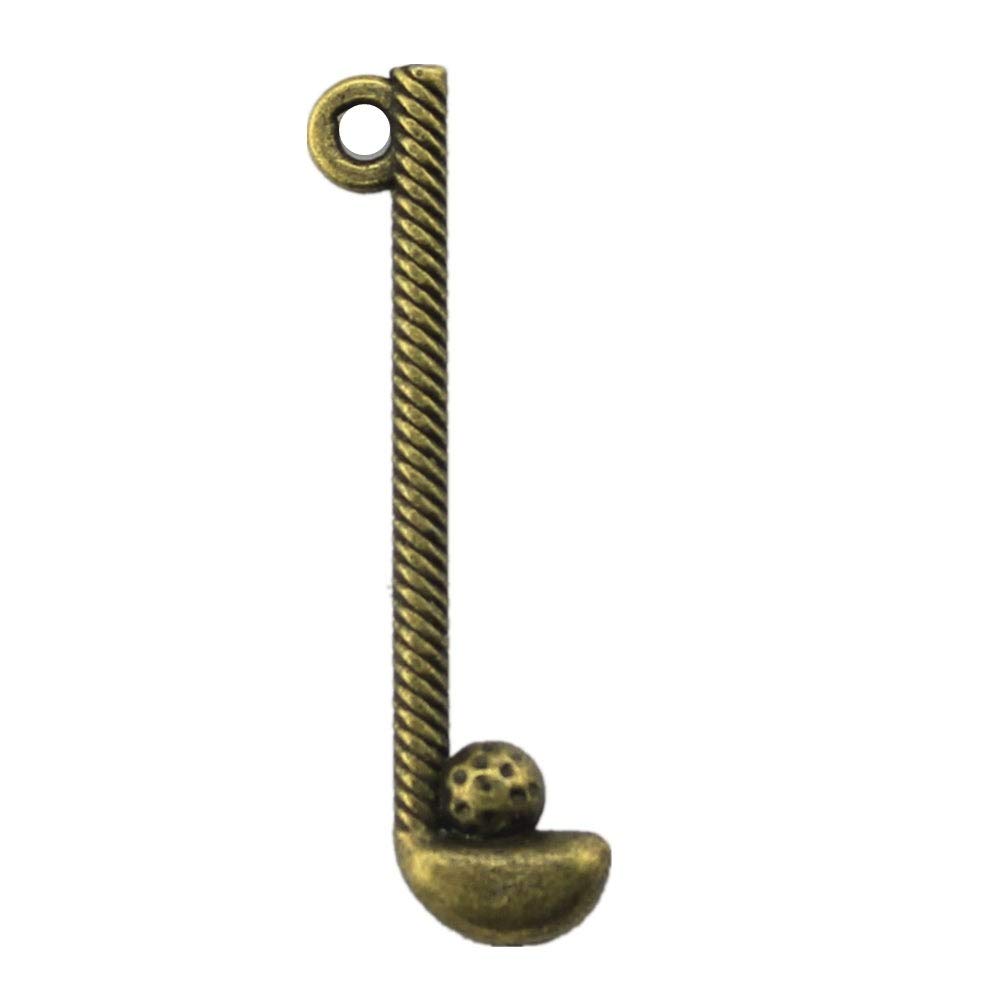 15pcs Golf Charm Pendants for Women Jewelry - Perfect for Golf Lovers