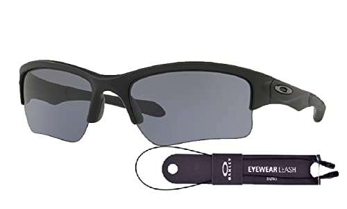 Oakley Quarter Jacket OO9200 Junior Sunglasses - UV Protection Polarized Lenses + Free Leash & Eyewear Kit | Perfect for Sports, Outdoor Activities & Teen Fashion