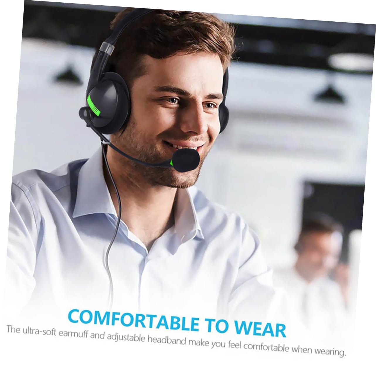 GOOHOCHY Gaming Headset with Noise Cancelling Mic - Comfortable Over-Ear Headphones with Omni-Directional Sound for PC, Laptop, PS4, Xbox - Perfect Replacement for Broken Headsets - Ideal for Gaming, Streaming & Online Meetings