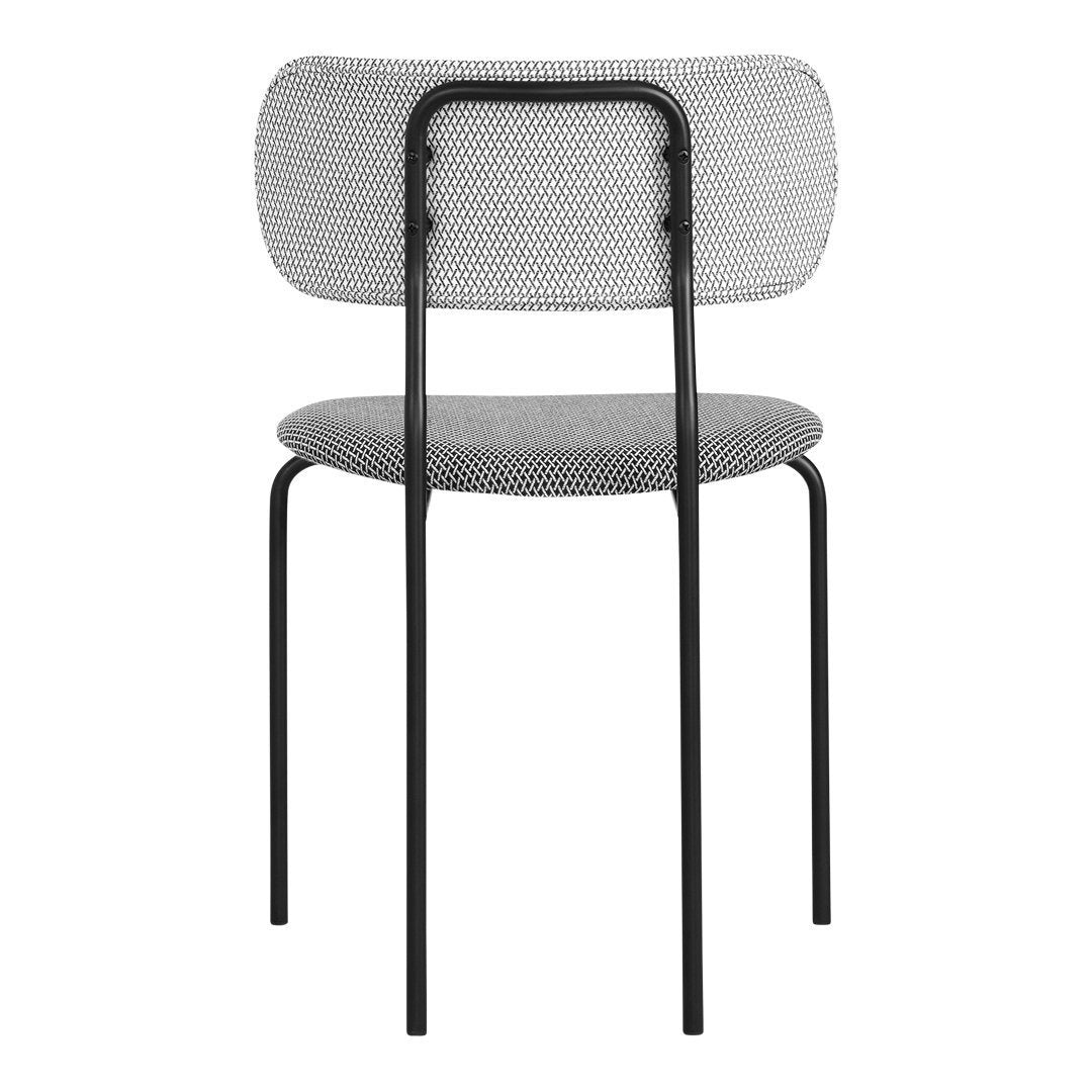 Modern Coco Dining Chair - Mid Century Style Wooden Kitchen Chair with Upholstered Seat - Perfect for Dining Room, Kitchen, Breakfast Nook & Home Office