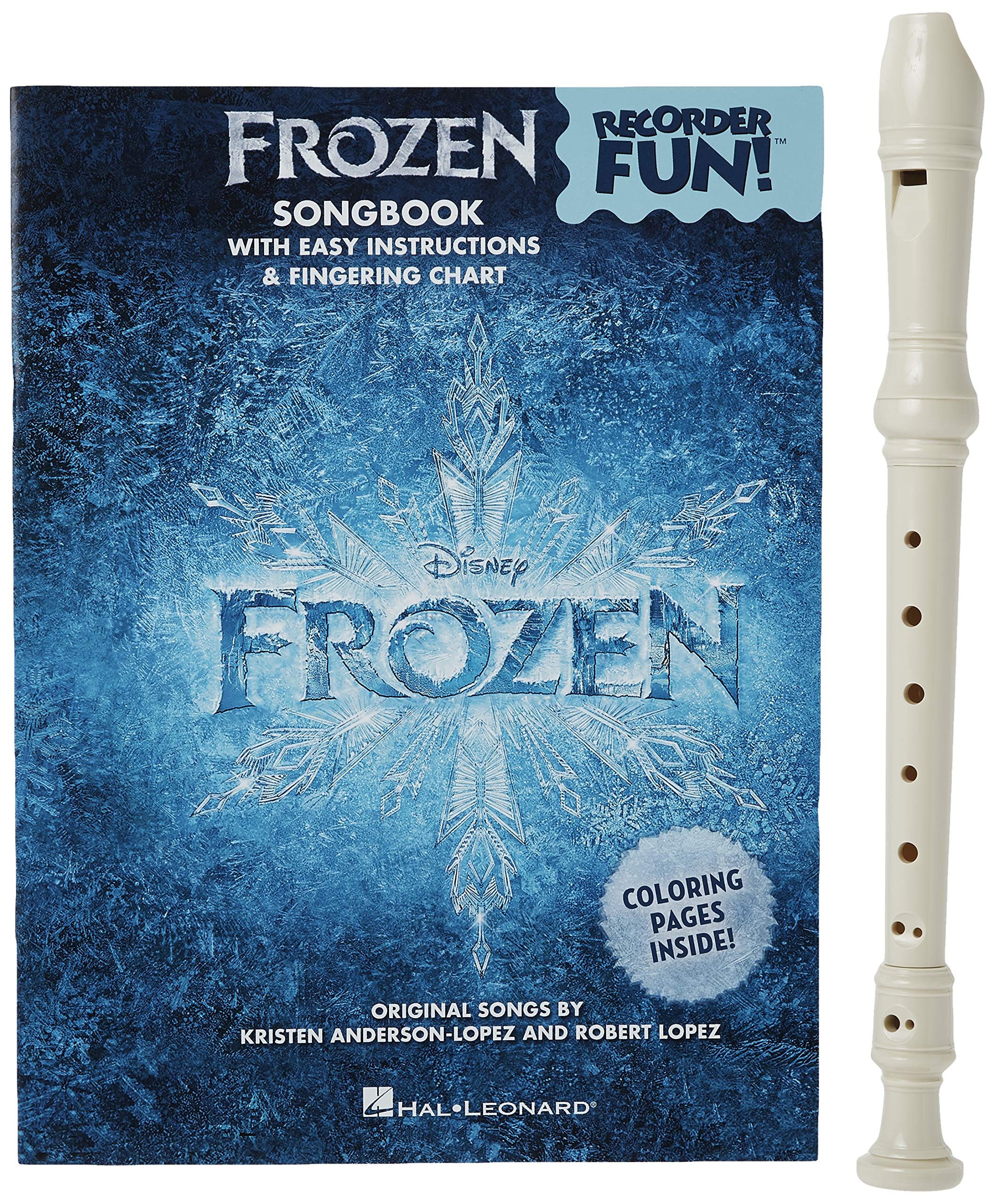 Frozen Recorder Fun Pack for Kids – Beginner Recorder Set with Songbook, Disney Songs & Fingering Chart | Easy-to-Learn Musical Instrument with Instructions | Perfect for Music Lessons, Homeschooling & Family Entertainment