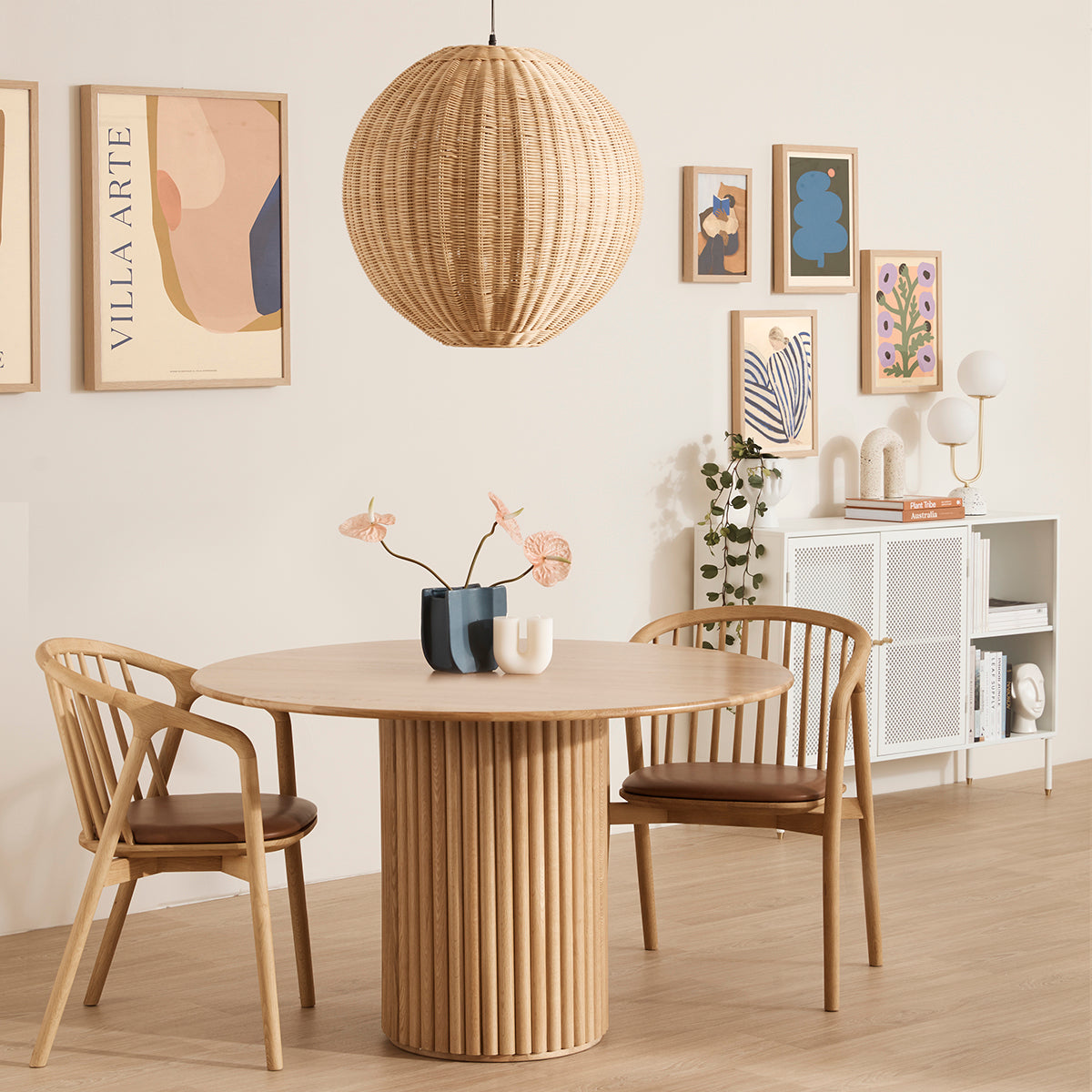 Modern Lake Dining Chair - Sturdy Wooden Chair for Kitchen, Dining Room & Outdoor Patio - Comfortable & Elegant Home Furniture for Family Gatherings