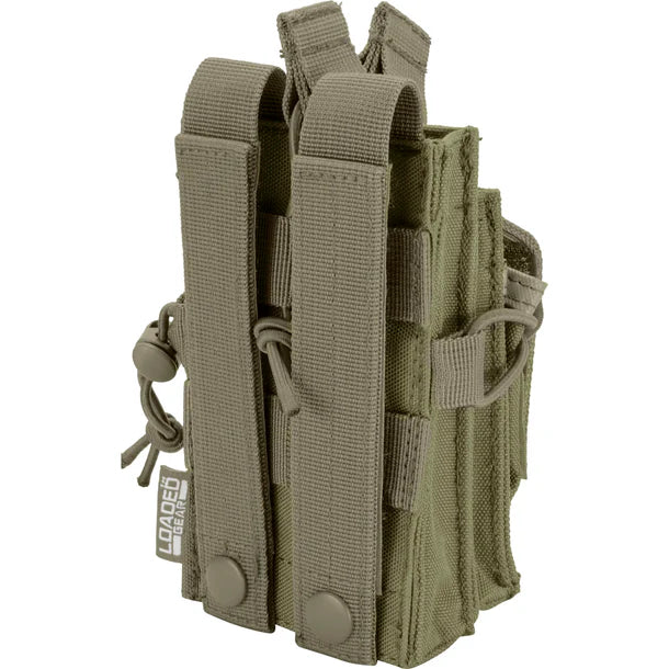 Barska BI13014 Loaded Gear Single Pistol Magazine Pouch - Dark Earth CX 950 - Tactical Molle Compatible Holster for Handgun & Pistol Magazines - Perfect for Range Shooting, Hunting & Military Training