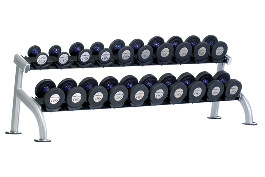TuffStuff 2-Tier Dumbbell Rack (PPF 752) - Heavy Duty Weight Storage Organizer for Home Gym & Fitness Studio
