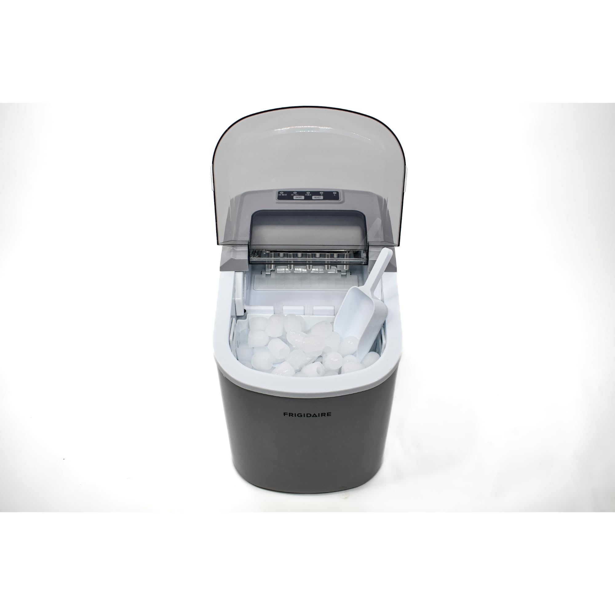 Frigidaire EFIC118-SILVER-KL Portable Countertop Ice Maker Machine - 26 lbs Daily Output, Silver - Perfect for Home, Office, RV, and Parties
