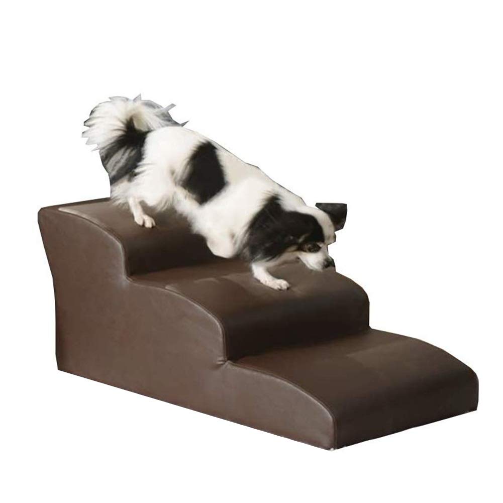 SHIJINHAO 3-Step Pet Stairs for Dogs & Cats - Soft Sponge Foam Non-Slip Dog Steps with Sturdy Bottom - Available in 5 Colors - Perfect for Beds, Couches & High Furniture Access