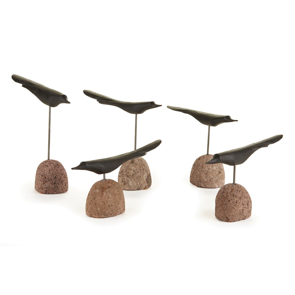 Porch & Petal The Flock - Set of 5 Outdoor Garden Decorations for Porch, Yard & Patio - Perfect for Spring & Summer Home Decor