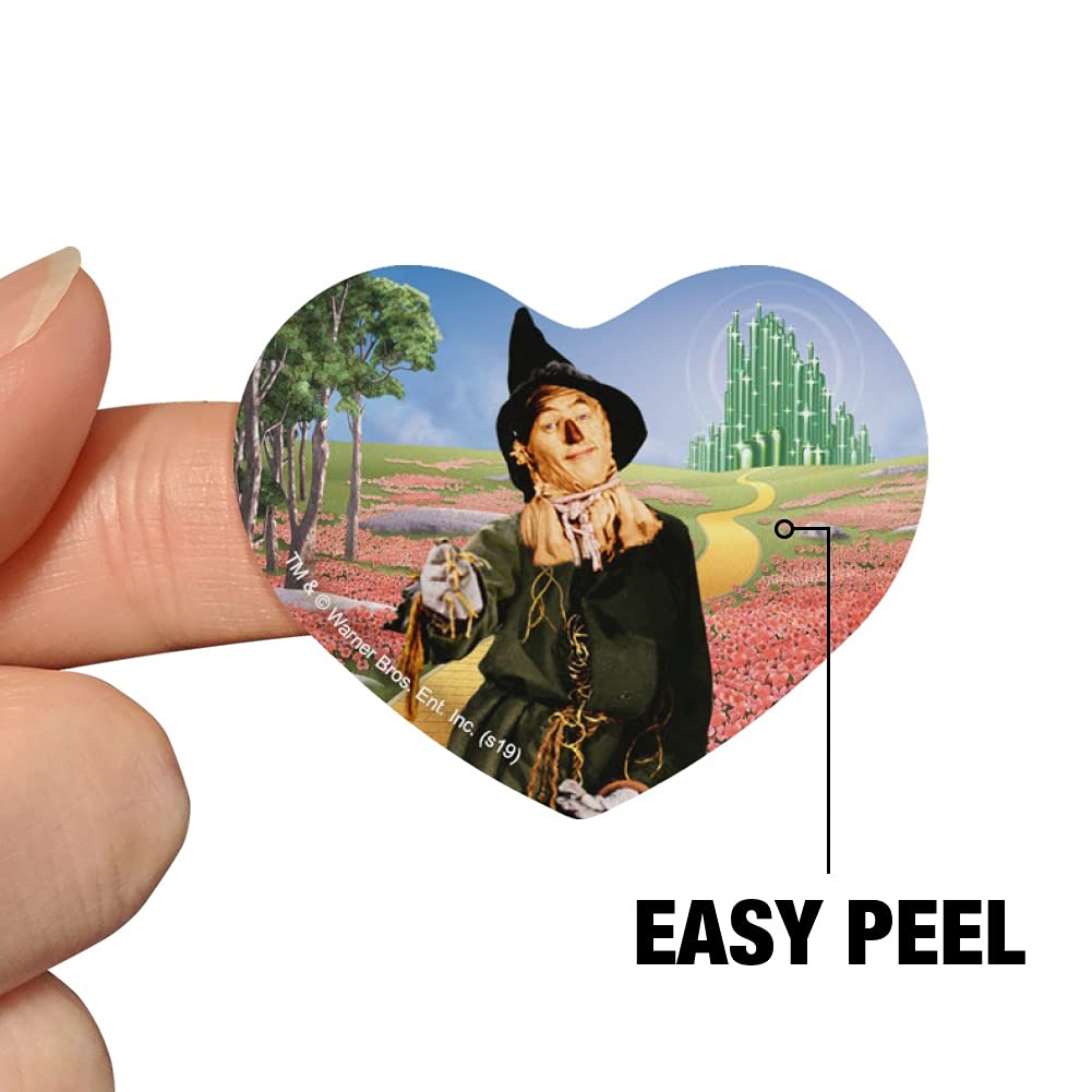 Wizard of Oz Scarecrow Heart-Shaped Planner Stickers - DIY Scrapbook, Calendar & Craft Supplies for Journaling, Bullet Journals & Gift Decoration
