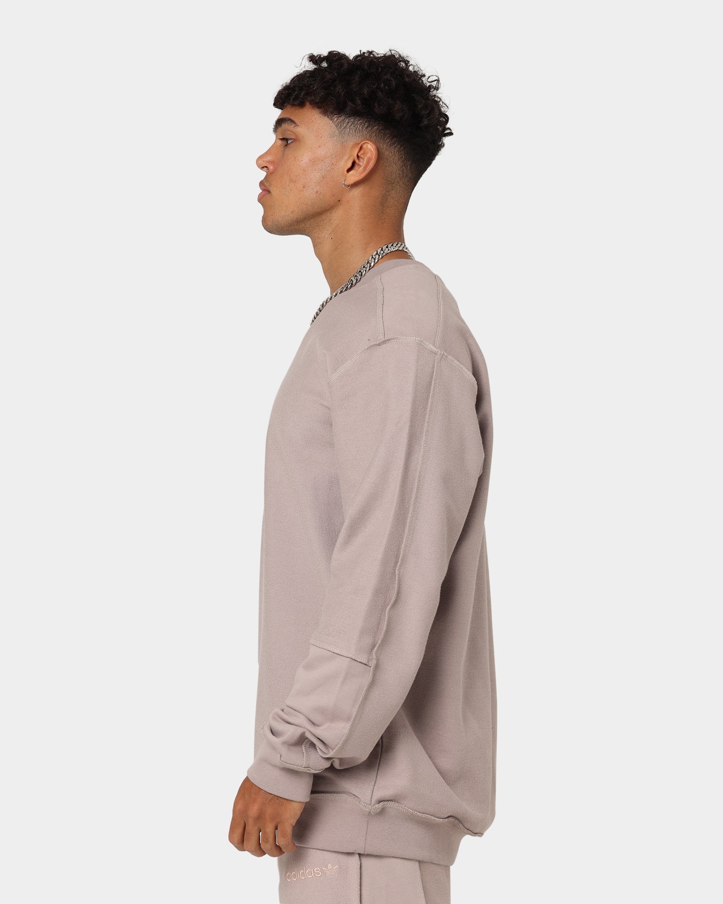 Adidas Loopback Crewneck Sweatshirt for Men & Women | Vapor Grey | Comfortable & Stylish Pullover for Casual Wear, Gym, and Outdoor Activities