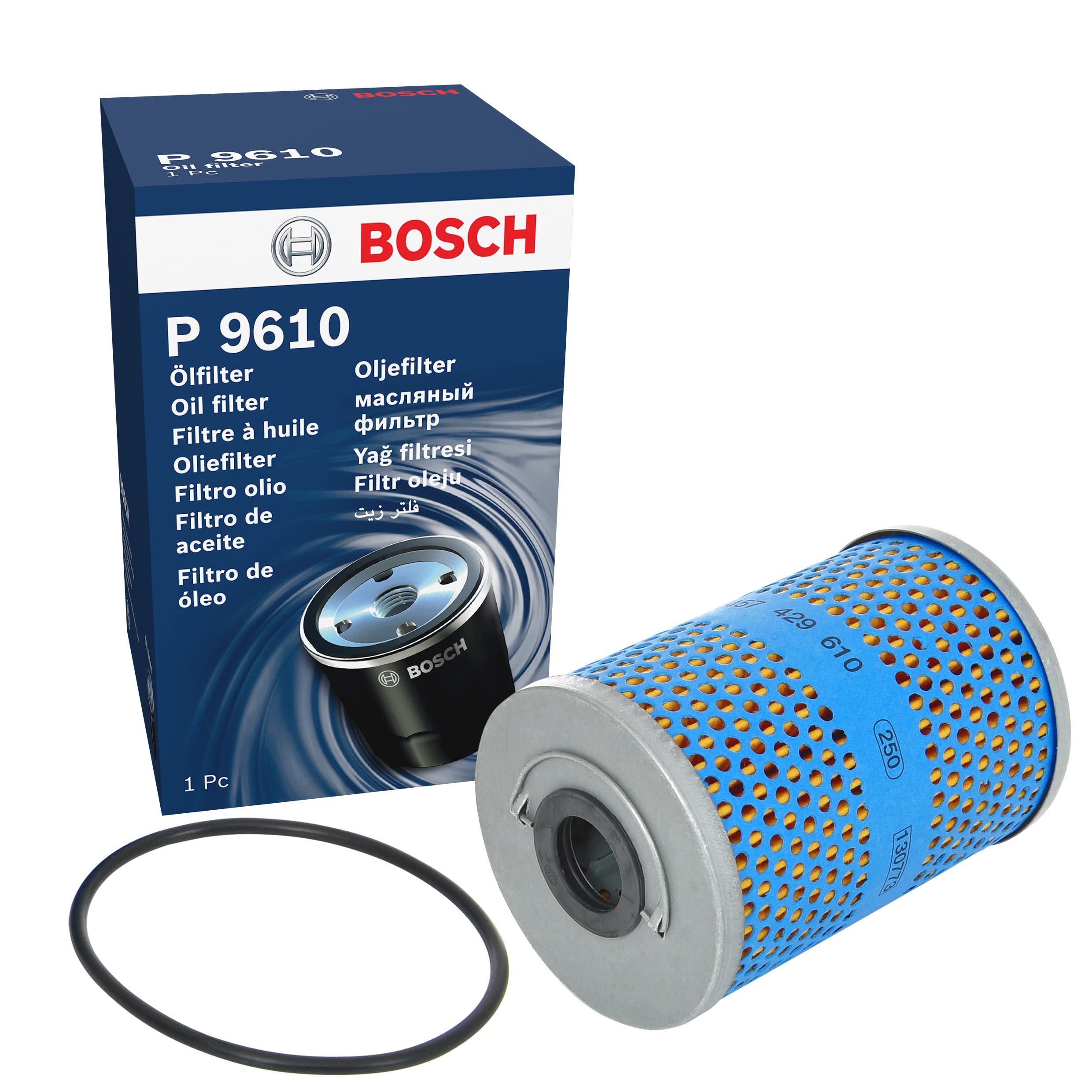 Bosch P9610 Premium Oil Filter for Cars - High Performance Engine Protection for Sedans, SUVs & Trucks - Perfect for Regular Maintenance & Oil Changes