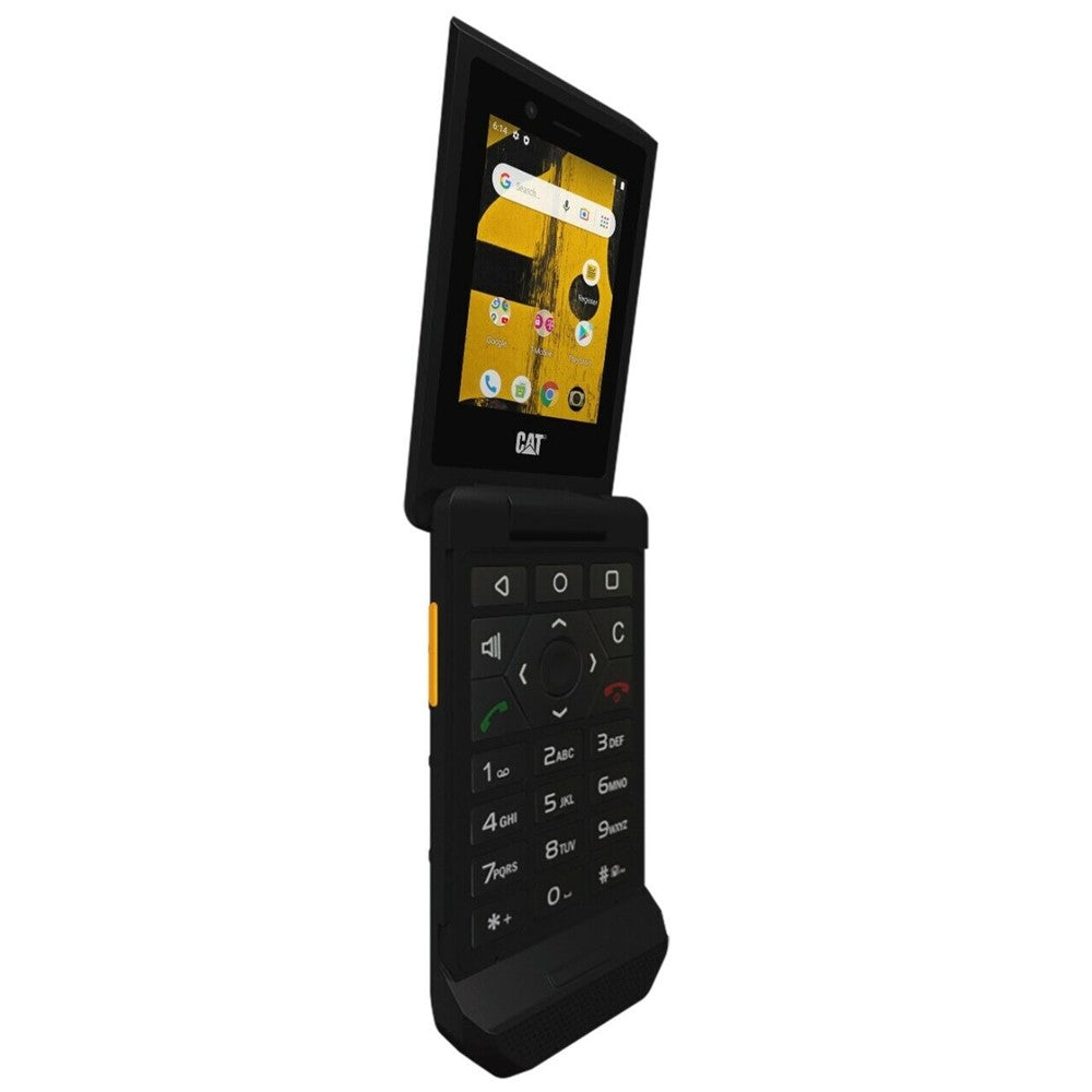CAT S22 Flip Phone (16GB, 2GB RAM) Unlocked 4G LTE GSM Smartphone for T-Mobile - Rugged Black Flip Phone for Outdoor, Construction & Emergency Use