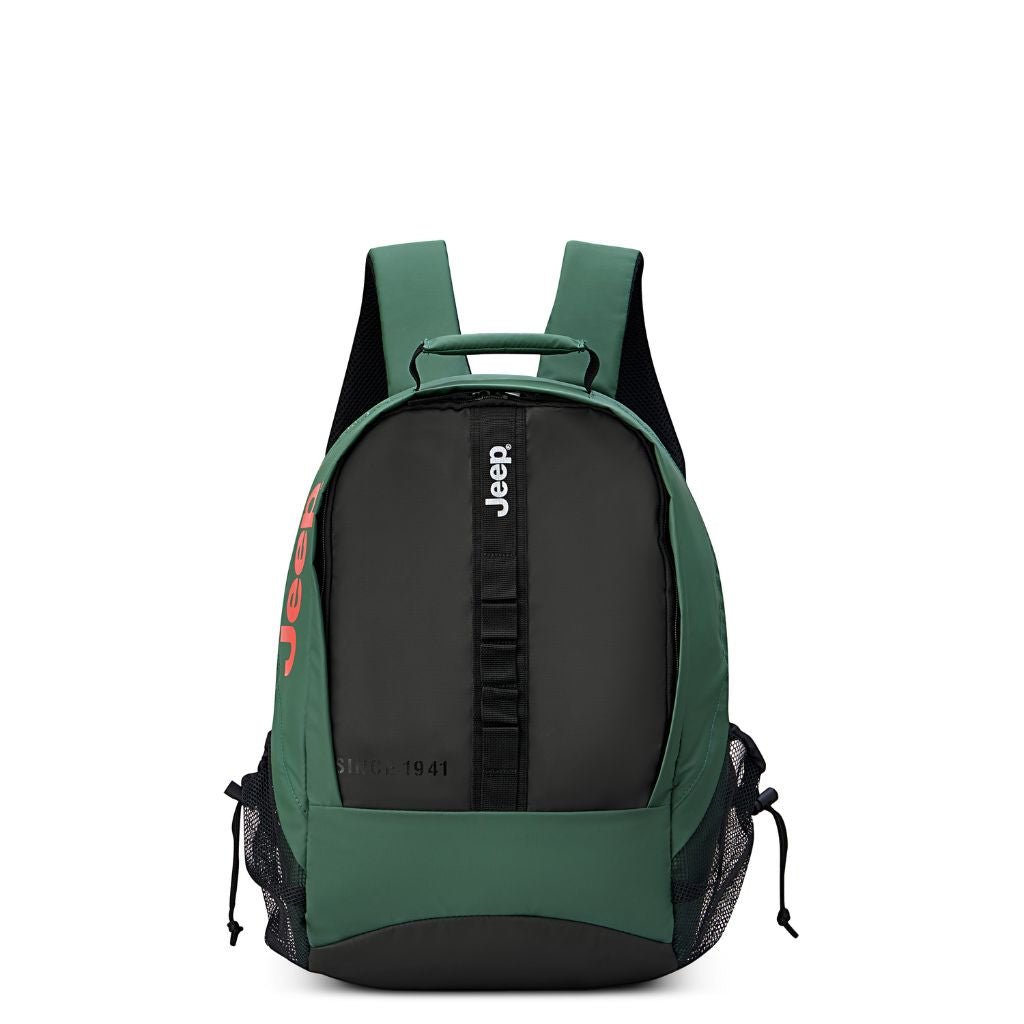 Jeep 15.6 Inch Laptop Backpack - Durable Water-Resistant Green Computer Bag for Men & Women - Perfect for Work, School, Travel & Outdoor Adventures