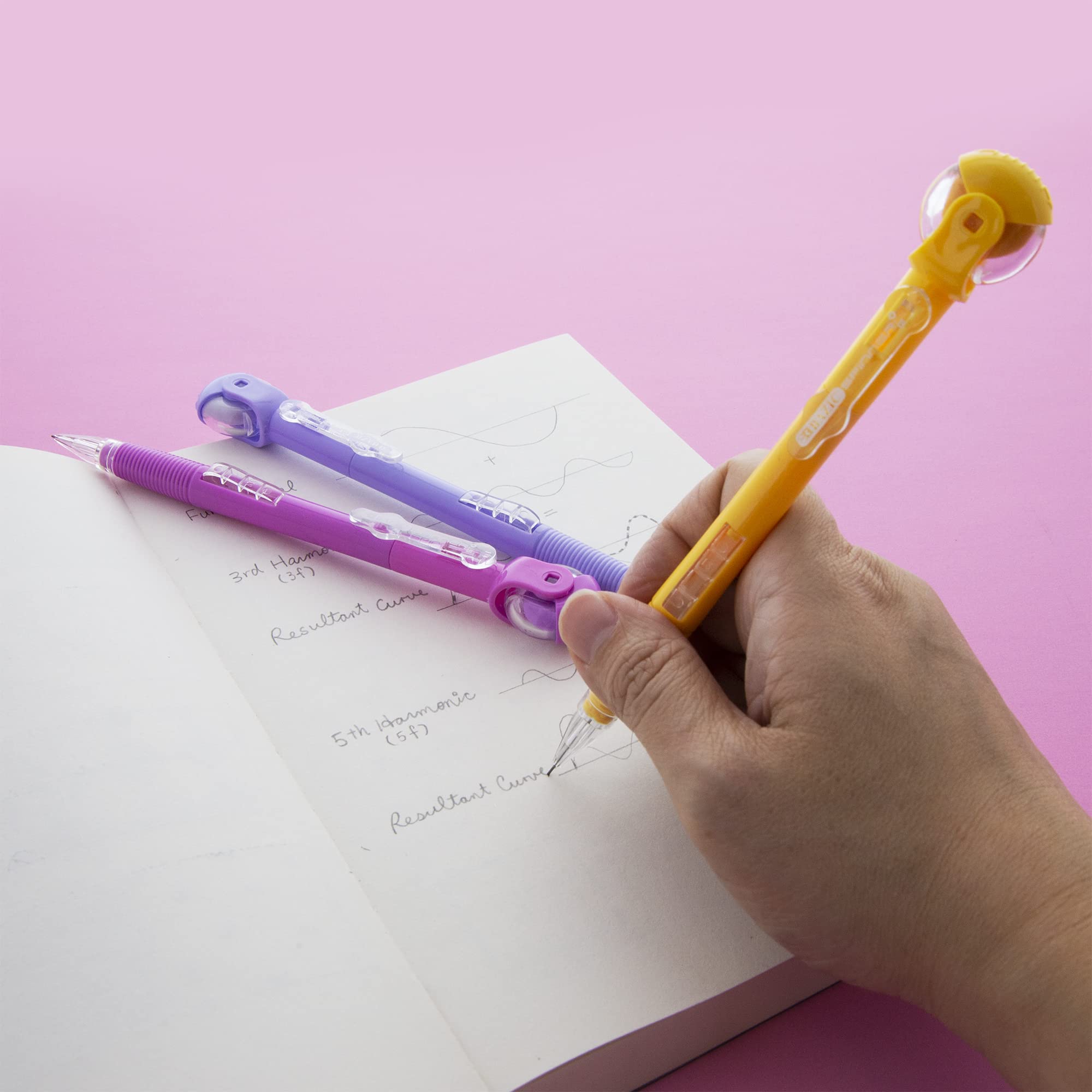 BAZIC 0.5mm Mechanical Pencil for Drawing & Sketching - 3 Pack