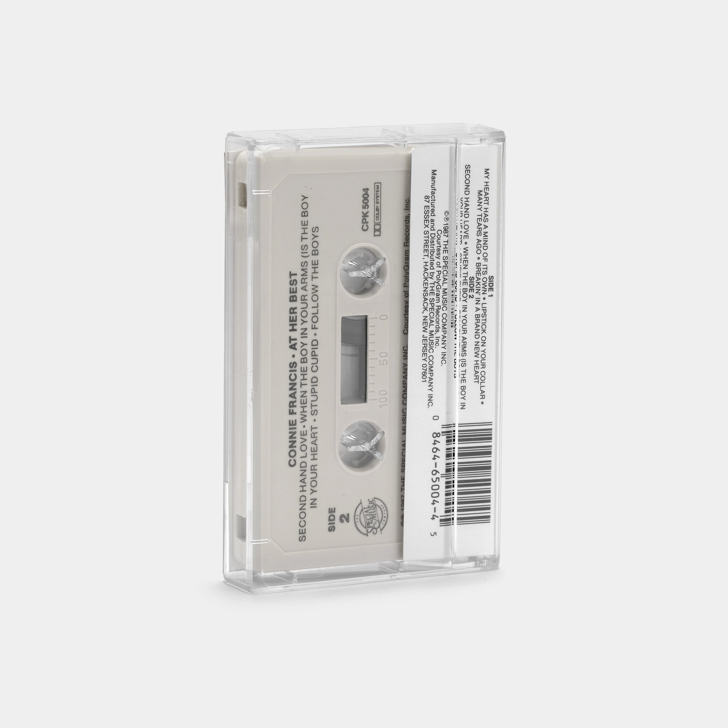 Connie Francis At Her Best Cassette Tape - Vintage Music Collection for Car, Home & Retro Music Lovers
