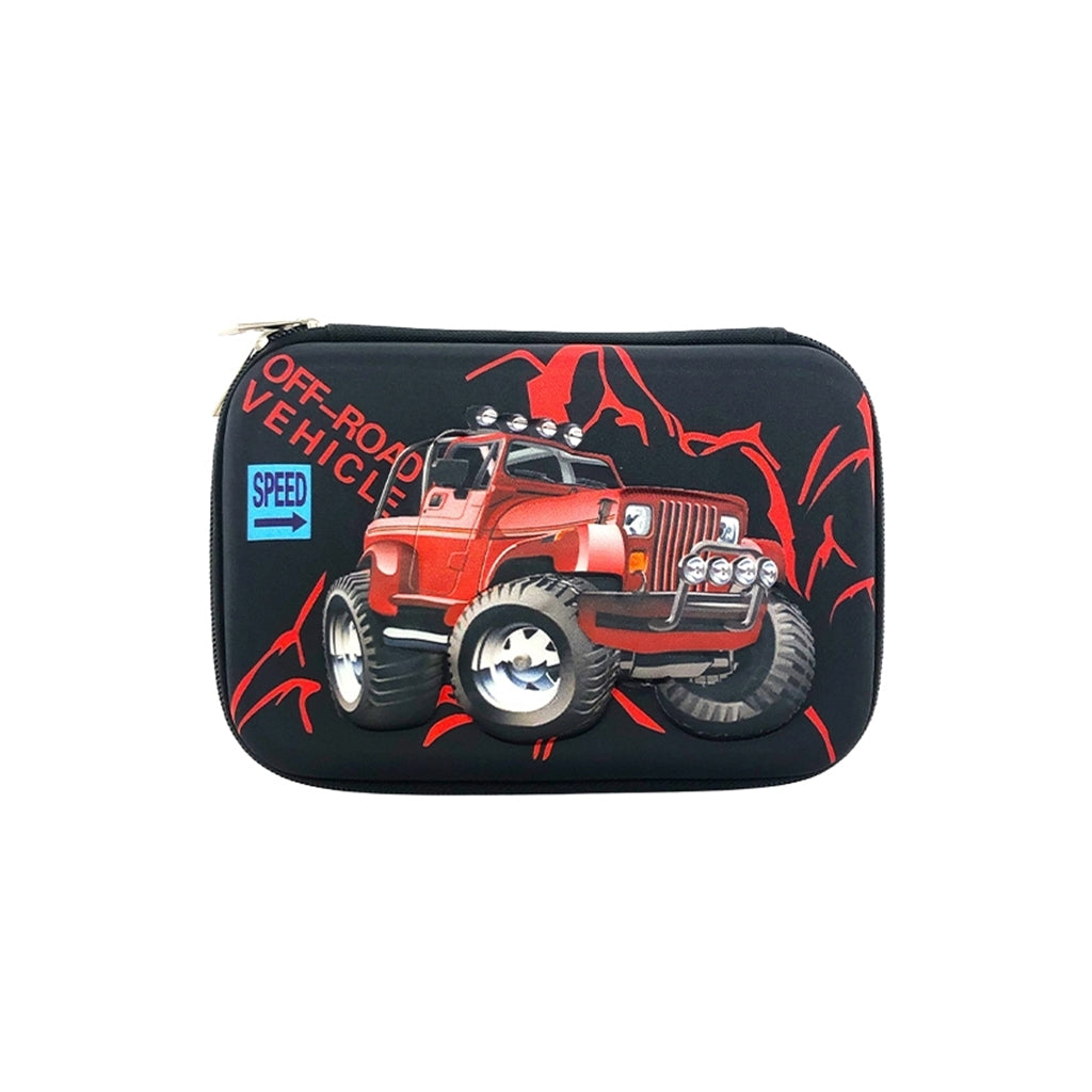 Durable Hard Top Pencil Case with Big Wheels - Perfect for School, Office & Travel Organization | Pencil Storage Box for Students and Professionals