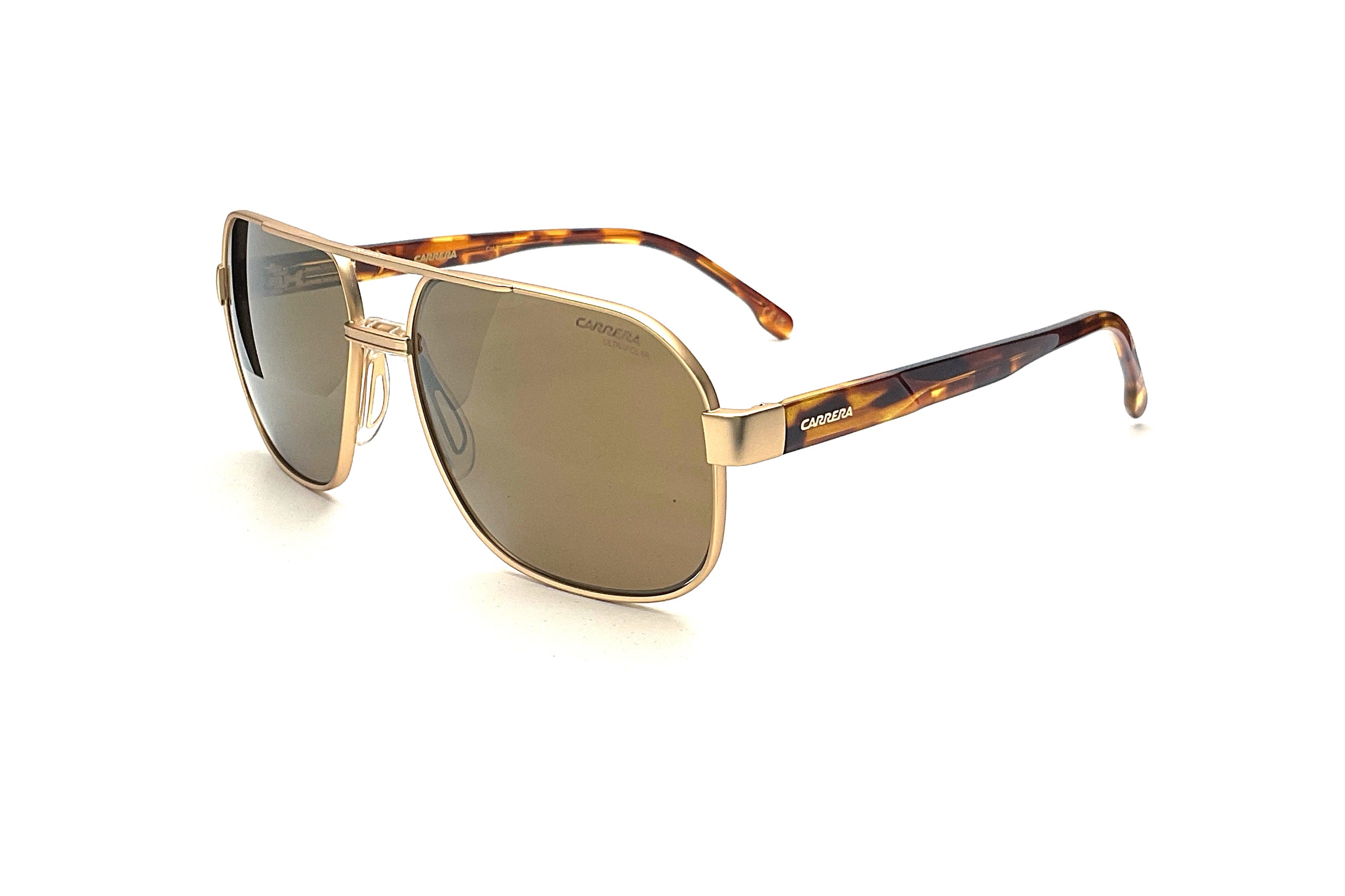 Carrera C Flex 12/G/S Gold Sunglasses - Polarized UV Protection for Men & Women - Perfect for Driving, Running & Outdoor Activities