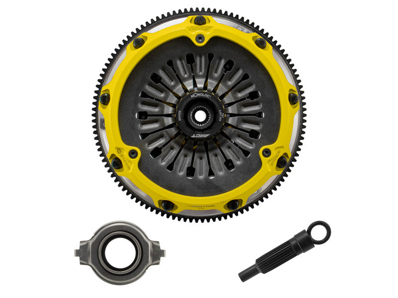 ACT EVO 8/9 5-Speed Twin HD Street Clutch Kit - Sprung Mono Drive Hub with 700ft/lbs Torque Capacity - High Performance Upgrade for Mitsubishi Lancer Evolution 8 & 9 - Perfect for Street Racing & Track Days