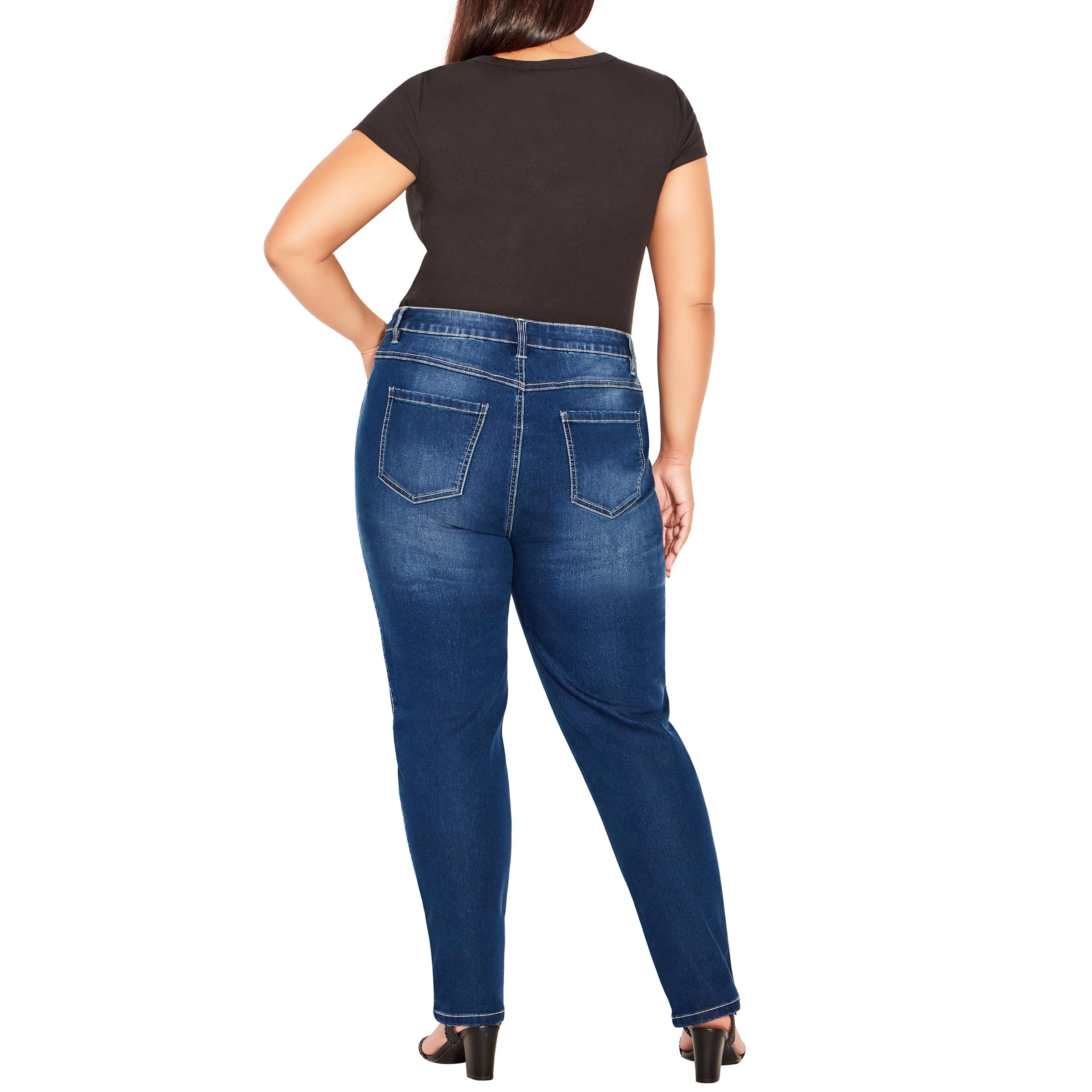 Plus Size Women's Skinny Jeans - Stretch Denim for Comfort & Style | Perfect for Casual Wear, Office & Date Nights