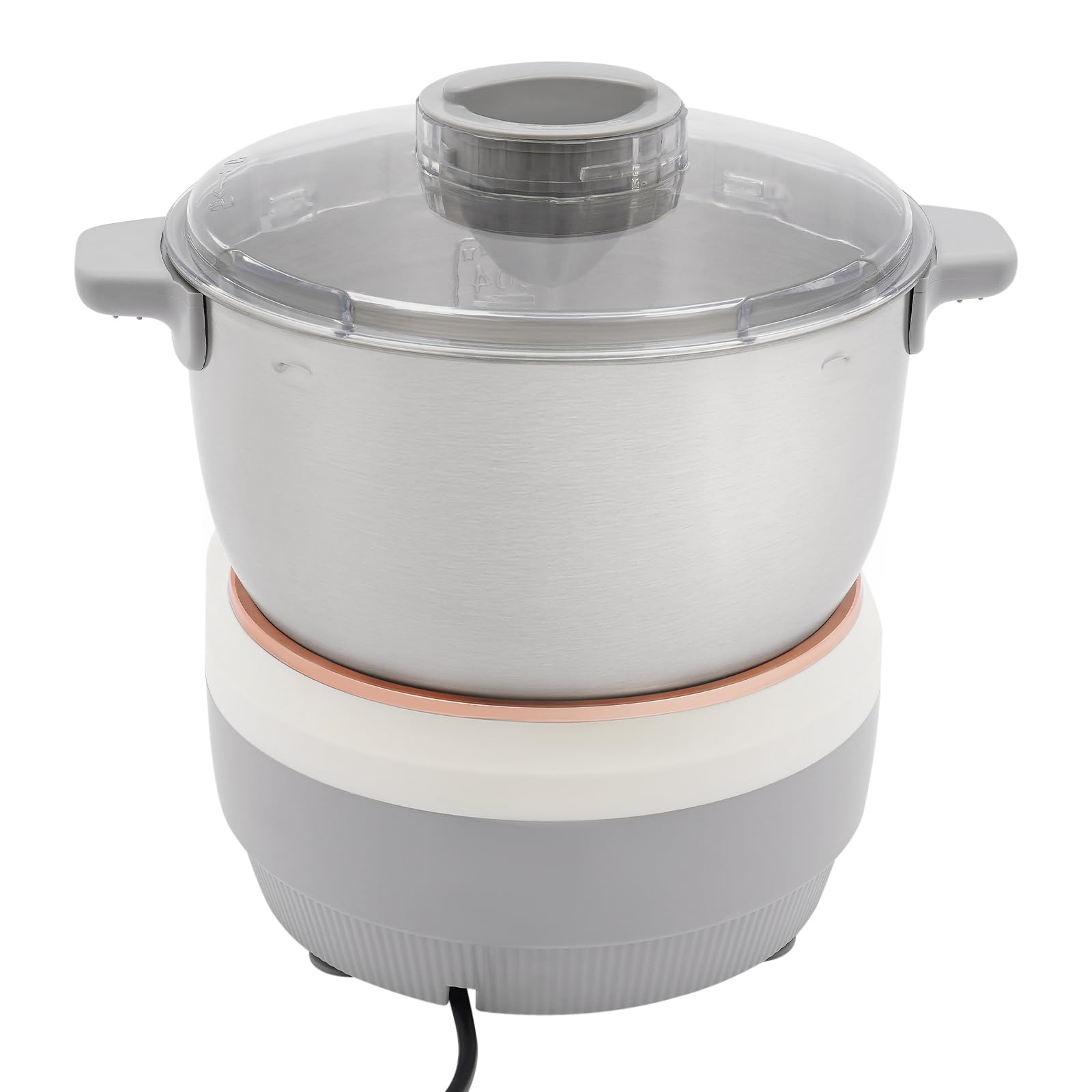Electric Dough Maker 4.5Qt - Automatic Dough Mixer with Fermentation Function & Digital Timer - Stainless Steel Dough Kneading Machine for Home, Bakery & Restaurant Use - Perfect for Bread, Pizza & Pastry Making