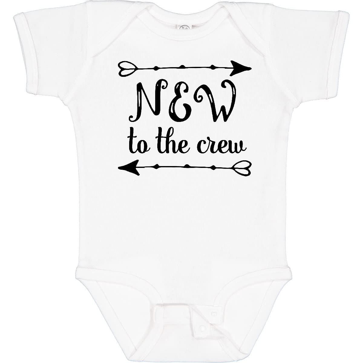 Inktastic Baby New to The Crew Arrows Baby Bodysuit - Cute Arrow Print Onesie for Newborns & Infants - Perfect for Baby Showers, Photo Shoots & Everyday Wear